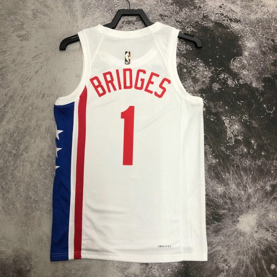 Maillot de Basket #1 Bridges Brooklyn Nets 22-23 classic Blanc